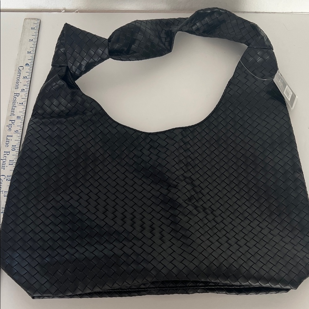 ULTA Black Woven Tote Bag